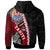 Tahiti Polynesian Custom Zip up Hoodie Wave Tattoo - Polynesian Pride