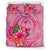 Guam Polynesian Bedding Set - Floral With Seal Pink - Polynesian Pride