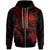 Marshall Islands Custom Zip up Hoodie Red Turtle Unisex Red - Polynesian Pride