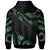 Nauru Polynesian Custom Zip Hoodie Polynesian Tattoo Green Version - Polynesian Pride