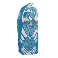 Northern Mariana Islands T Shirt C N M I Flag Polynesian Tattoo Blue Style - Polynesian Pride