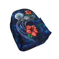 Federated States Of Micronesia BackPack - Blue Turtle Hibiscus - Polynesian Pride