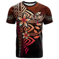 Kosrae T Shirt Red Vintage Tribal Mountain Unisex Red - Polynesian Pride