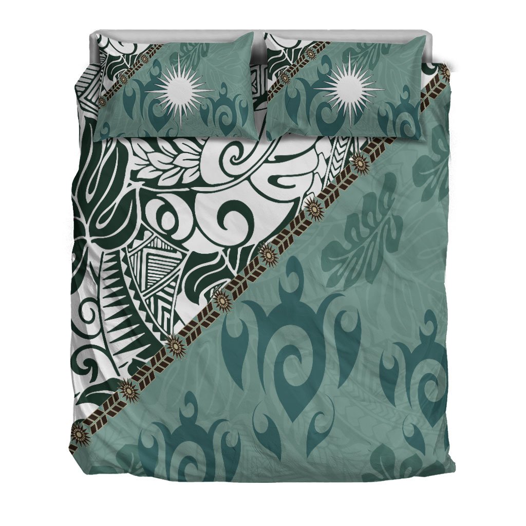 Marshall Islands Bedding Set - Leaves And Turtles - Polynesian Pride