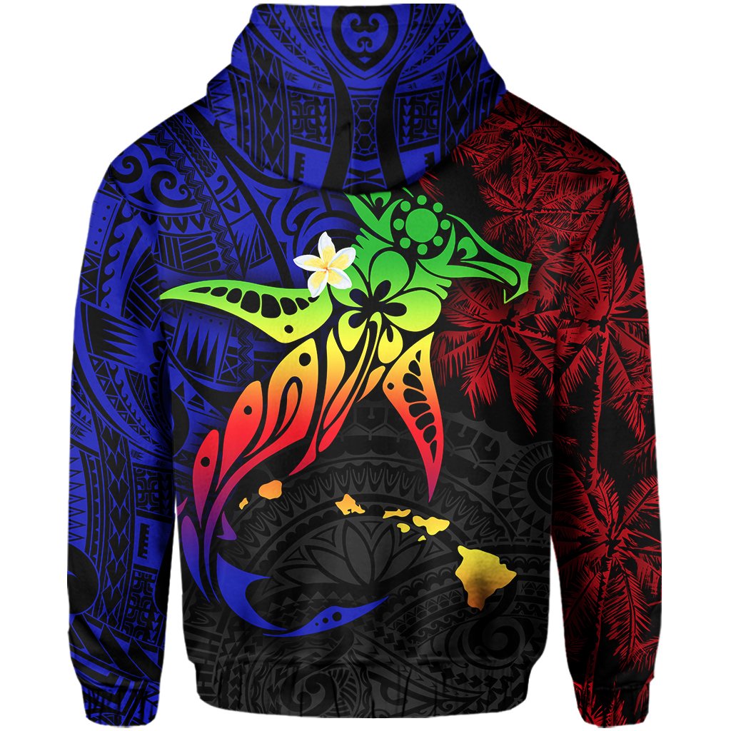 Hawaii Hoodie MANO KIHIKIHI Kanaka Allover Zip Hoodie - Polynesian Pride