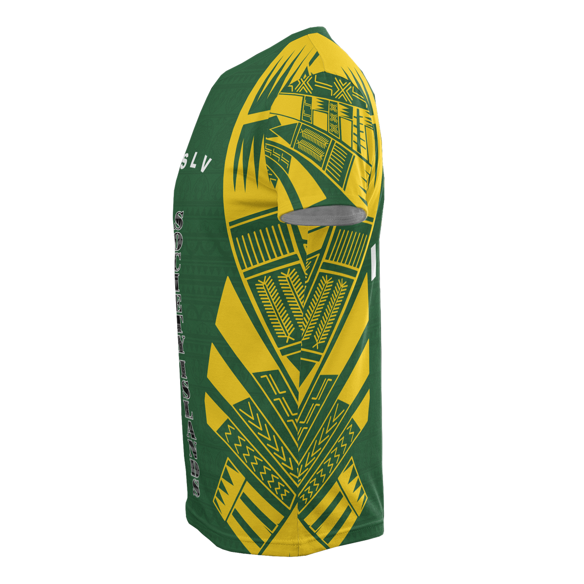 Society Islands T Shirt Society Islands Flag Polynesian Tattoo Green Style - Polynesian Pride