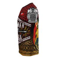 Mate Maa Tonga T Shirt Tonga Flag Polynesian Pattern - Polynesian Pride