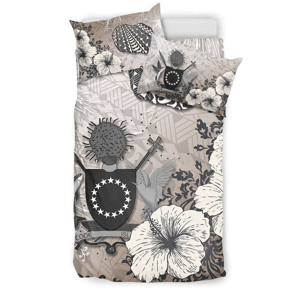 Cook Islans Bedding Set - Vintage Luxury Floral Style - Polynesian Pride