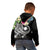 Marshall Islands Polynesian Zip up Hoodie Summer Plumeria (Black) - Polynesian Pride