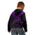 Cook Islands Polynesian Custom Zip up Hoodie Waves (Purple) - Polynesian Pride