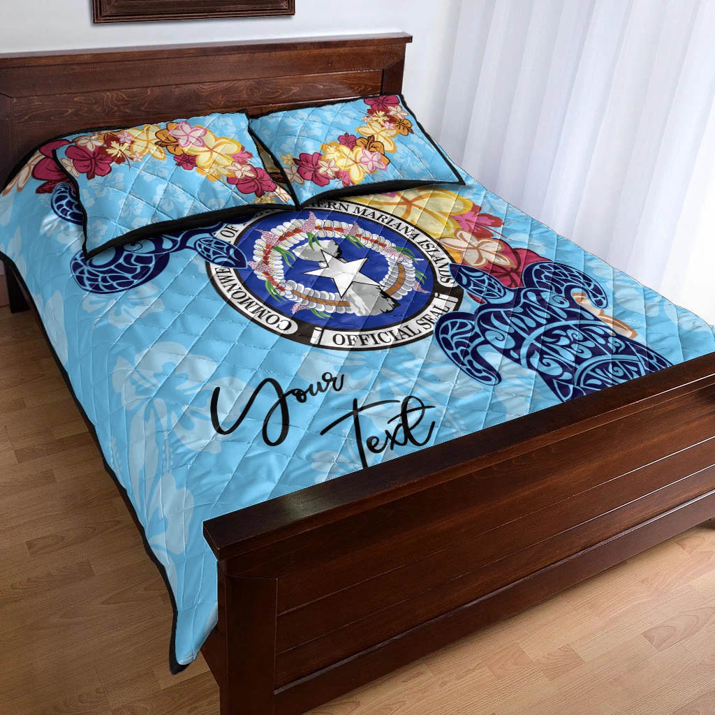 Northern Mariana Islands Custom Personalised Quilt Bed Set - Tropical Style - Polynesian Pride