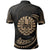 Tahiti Polynesian Custom Polo Shirt Gold Tribal Wave - Polynesian Pride