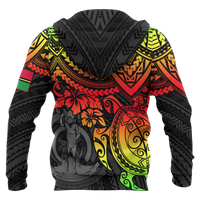 Vanuatu Polynesian Hoodie Reggae Turtle - Polynesian Pride