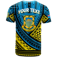 Custom Tuvalu T Shirt 44th Independence Anniversary Tribal Pattern LT12 - Polynesian Pride