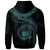 Polynesian Samoa Custom Zip up Hoodie Samoan Waves (Turquoise) - Polynesian Pride