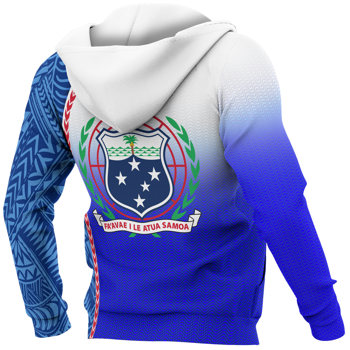 Samoa Hoodie Ocean Waves - Polynesian Pride