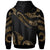 Hawaii Polynesian Custom Zip Hoodie Polynesian Tattoo Gold Version - Polynesian Pride