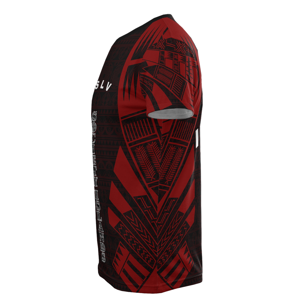 Society Islands T Shirt Society Islands Flag Polynesian Tattoo Red Style - Polynesian Pride