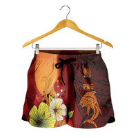Papua New Guinea Women's Shorts - Tribal Tuna Fish - Polynesian Pride