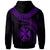 Wallis and Futuna Polynesian Custom Hoodie Wallis and Futuna Waves (Purple) - Polynesian Pride