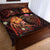 New Caledonia Polynesian Personalised Quilt Bed Set - Legend of New Caledonia (Red) - Polynesian Pride