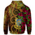 Tuvalu Polynesian Zip up Hoodie Hibiscus Vintage - Polynesian Pride