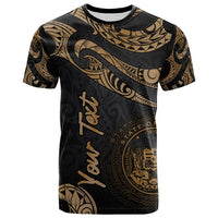 Hawaii Polynesian Custom T Shirt Polynesian Tattoo Gold Version Unisex Art - Polynesian Pride