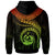 Vanuatu Polynesian Custom Hoodie Vanuatu Waves (Reggae) - Polynesian Pride