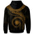 Marshall Islands Polynesian Zip up Hoodie Marshall Islands Waves (Golden) - Polynesian Pride