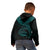 Vanuatu Polynesian Custom Zip up Hoodie Vanuatu Waves (Turquoise) - Polynesian Pride