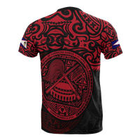 American Samoa Pride T Shirt American Samoa Flag Seal (Red) - Polynesian Pride