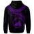 Tokelau Polynesian Custom Zip up Hoodie Tokelau Waves (Purple) - Polynesian Pride