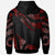 Fiji Polynesian Custom Zip Hoodie Polynesian Tattoo Red Version - Polynesian Pride