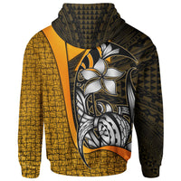 Wallisnd Futuna Polynesian Hoodie Gold Turtle with Hook - Polynesian Pride