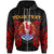 Tahiti Polynesian Custom Zip up Hoodie Tahitians Spirit Unisex Red - Polynesian Pride