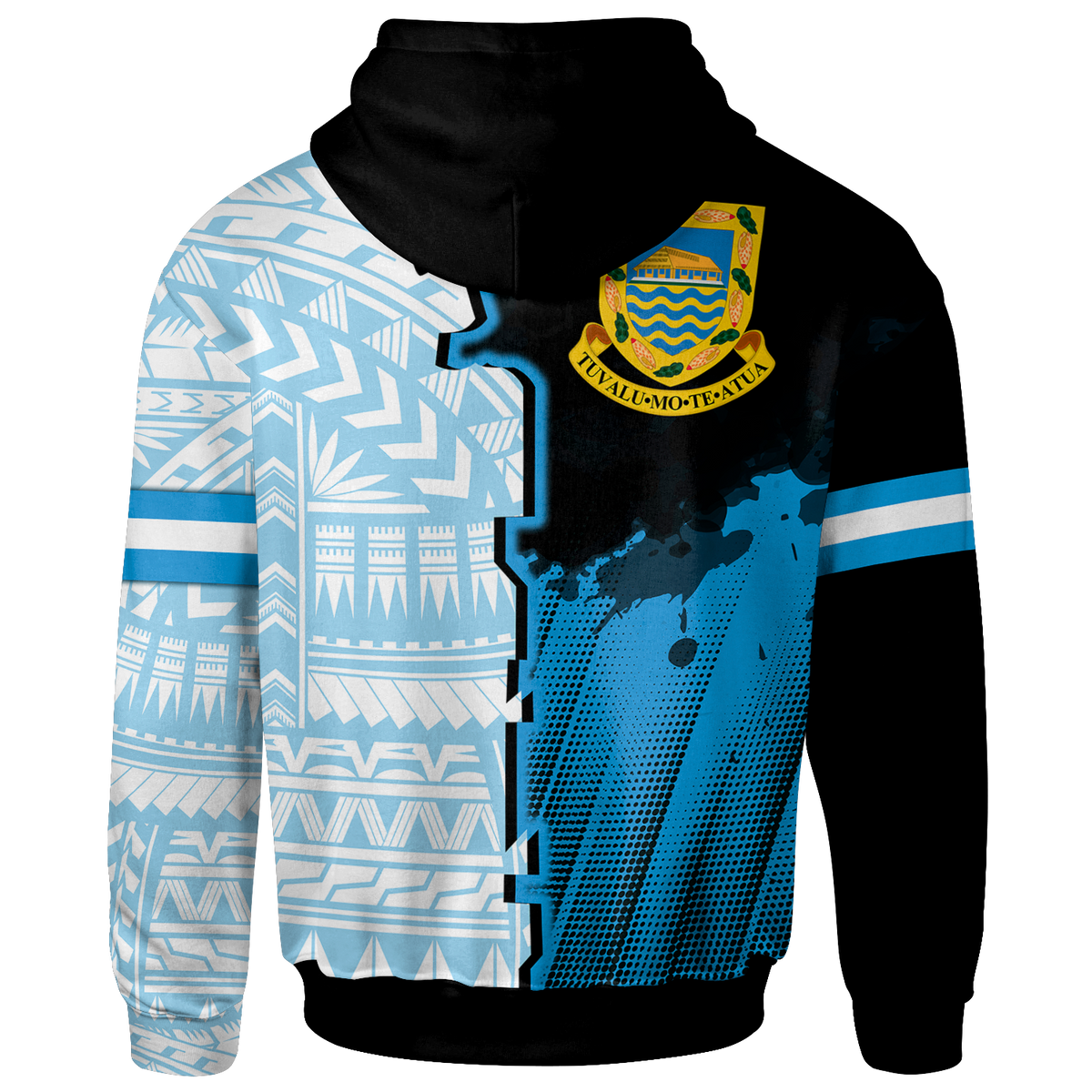 Tuvalu Custom Zip up Hoodie Independence Day - Polynesian Pride