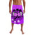 Hawaii Skull Lavalava Mysterious Polynesia and Purple Flowers LT13 Purple - Polynesian Pride