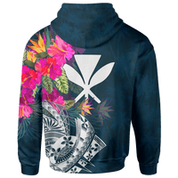 Polynesian Hawaii Custom Zip up Hoodie Summer Vibes - Polynesian Pride
