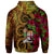 Fiji Polynesian Custom Zip up Hoodie Hibiscus Vintage - Polynesian Pride