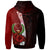 Pohnpei Micronesia Custom Zip up Hoodie Coat of Arm With Hibiscus - Polynesian Pride