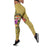 Fiji Polynesian Legging - Floral With Seal Gold Yellow - Polynesian Pride