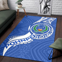 Pohnpei Area Rug - Micronesia Pride Blue - LT12 - Polynesian Pride