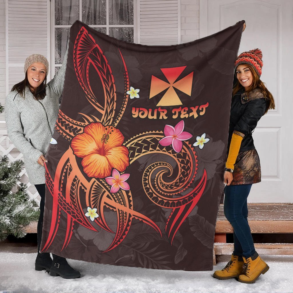 Wallis and Futuna Polynesian Personalised Premium Blanket - Legend of Wallis and Futuna (Red) - Polynesian Pride