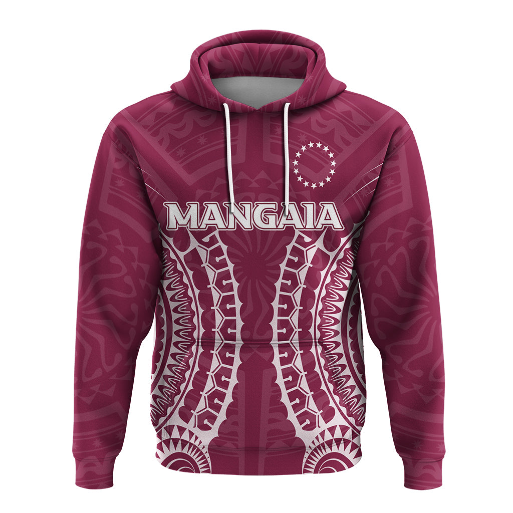 Custom Cook Islands Mangaia Hoodie Tribal Pattern LT12 - Polynesian Pride