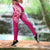 Breast Cancer Pink Ribbon Butterfly Polynesian Pink Version Women Legging - LT12 - Polynesian Pride