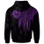 Tahiti Zip up Hoodie Polynesian Wings (Purple) - Polynesian Pride