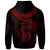 New Caledonia Polynesian Custom Hoodie New Caledonia Waves (Red) - Polynesian Pride