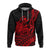 Hawaii Turtle With Hibiscus Tribal Red Hoodie LT12 - Polynesian Pride