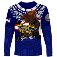 Custom American Samoa Independence Anniversary Pride Long Sleeve Shirt - LT12 - Polynesian Pride