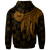 Tahiti Zip up Hoodie Polynesian Wings (Golden) - Polynesian Pride